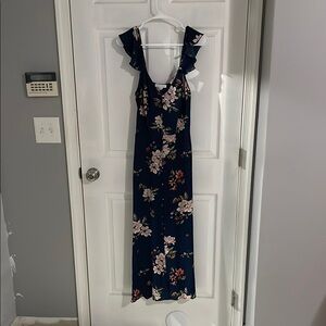 Bailey blue Floral Navy Maxi Dress